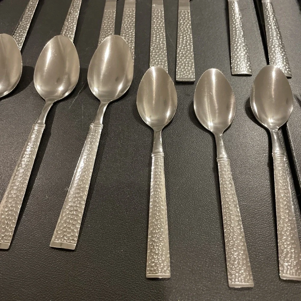 Gibson Everyday Hammered Stainless‎ Mixed Flatware Replacements Set Of 23